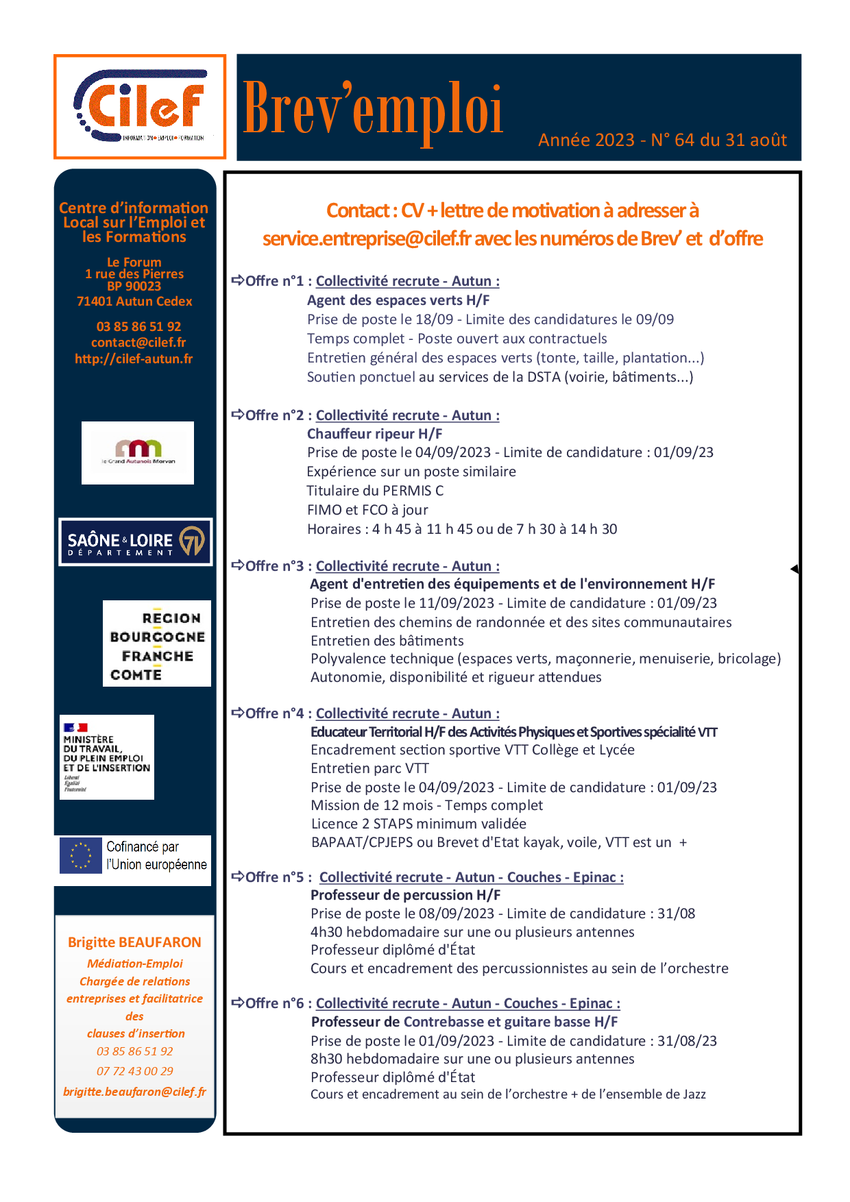 Brev'emploi 64