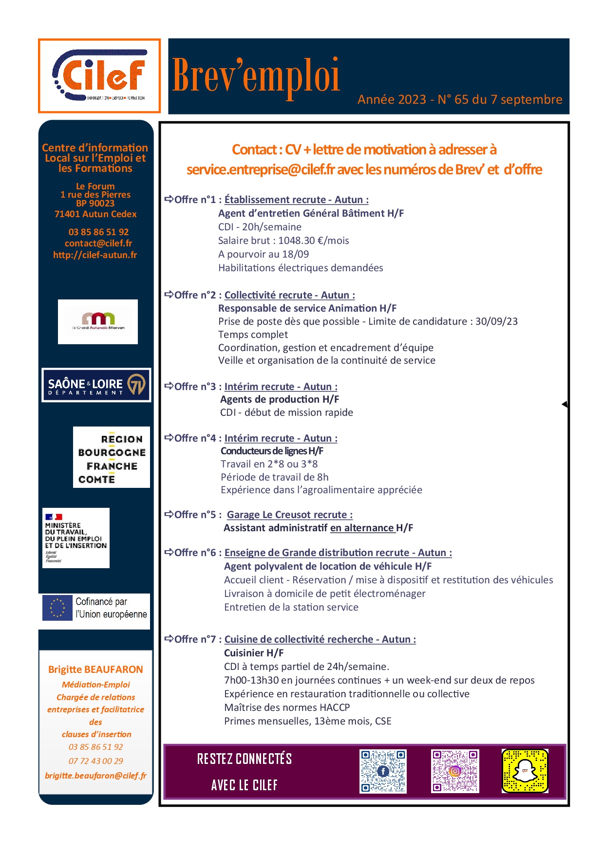 Brev'emploi 65