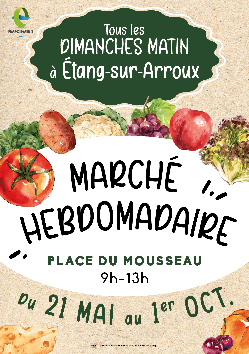 Mairie d'Etang marché hebdo 