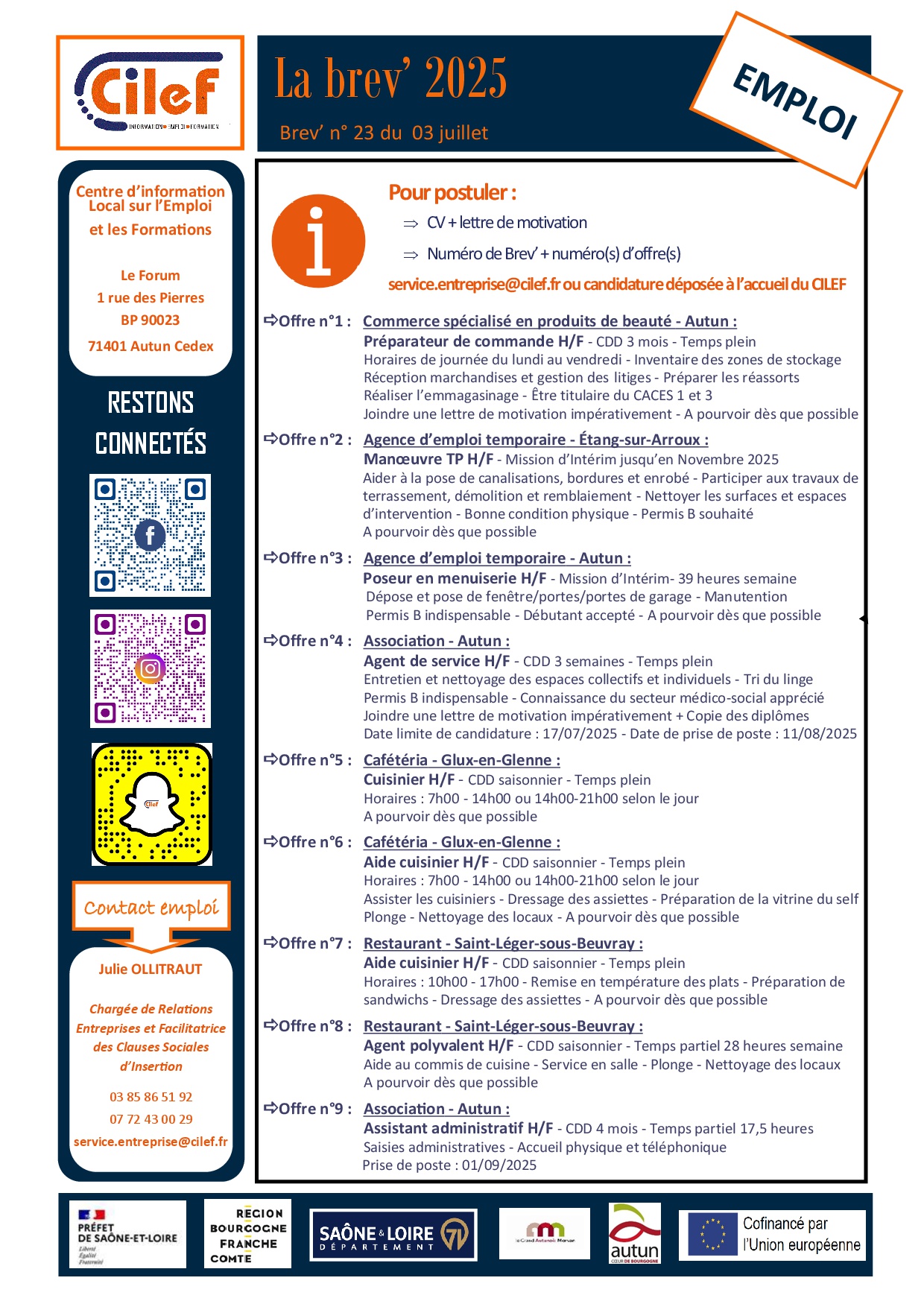 brev'emploi 23
