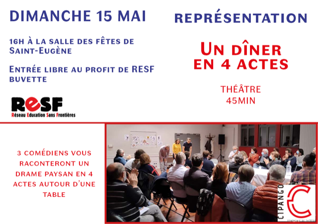 UN DINER EN 4 ACTES PIECE DE THEATRE par la cie CIPANGO