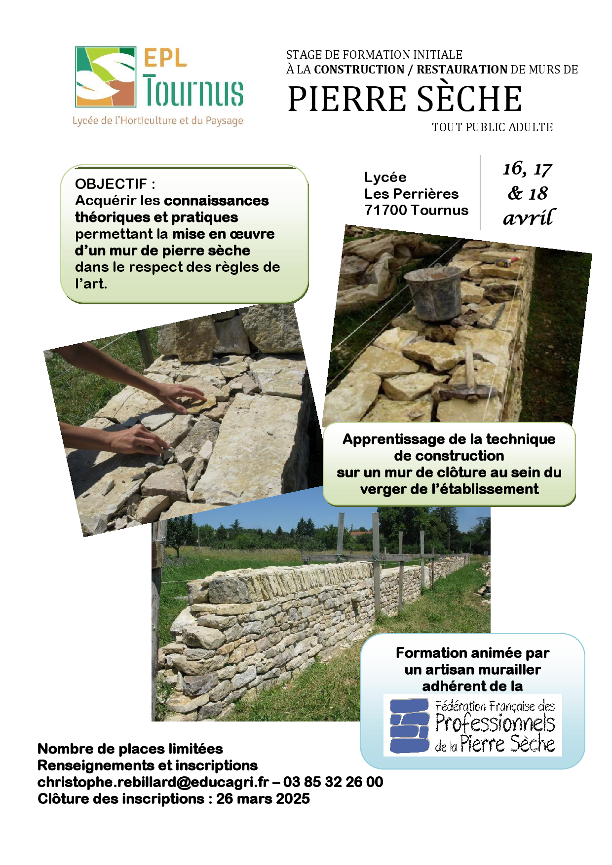 ATELIER PIERRES SECHES