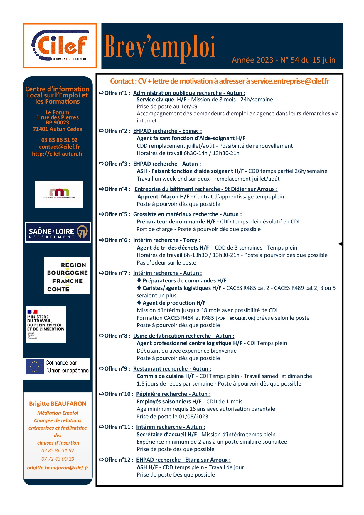 Brev'emploi 54