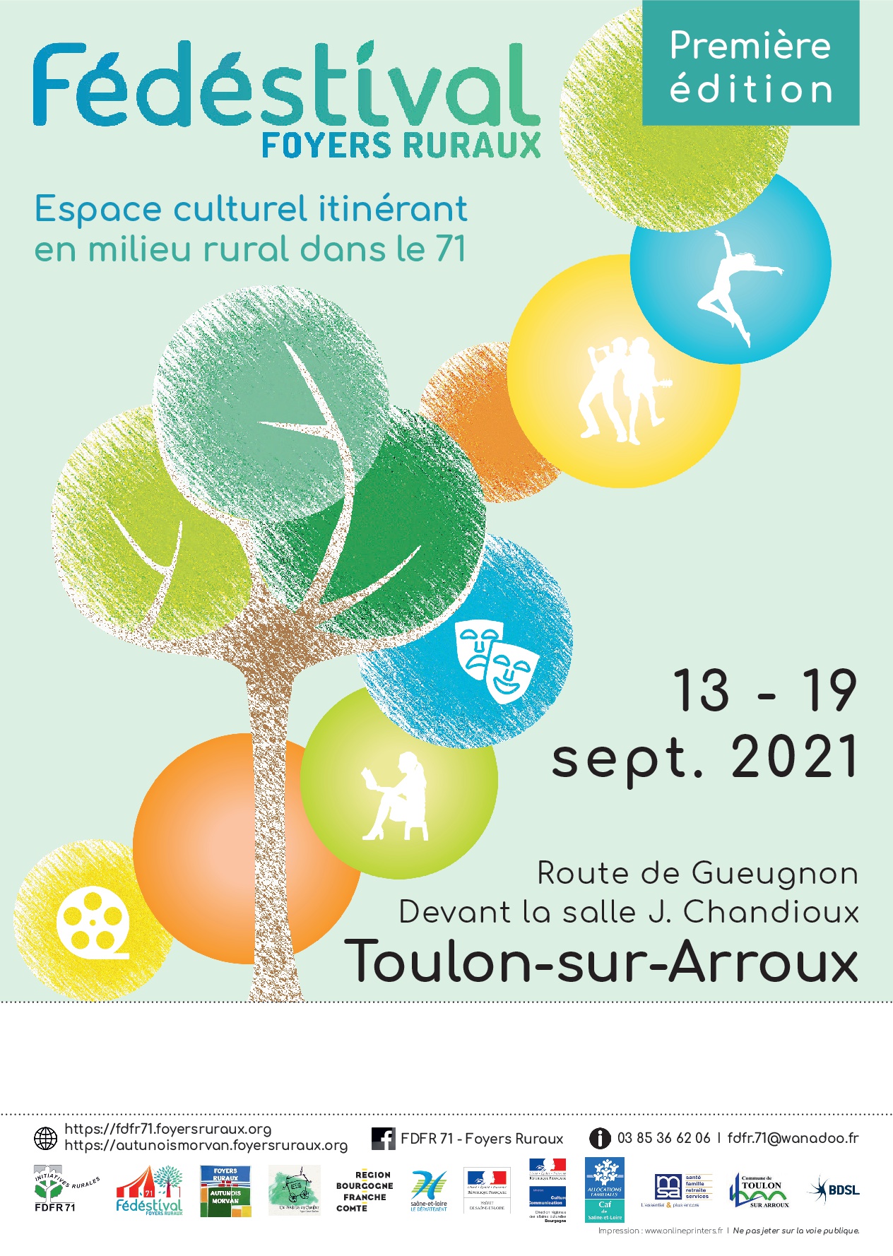 Affiche Fédéstival foyers ruraux